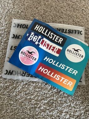 Hollister Blue & Teal Sticker Sheet - Hollister Brand